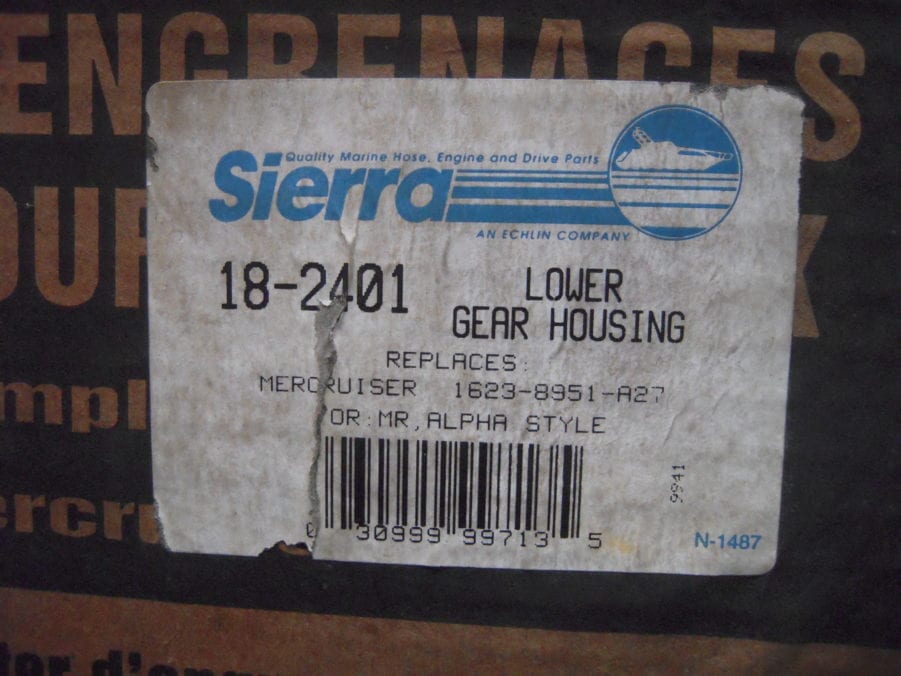 Sierra *NEW* 18-2401 Lower Gear Housing *REPLACES MERCURY 1623-8951A27* - Image 3