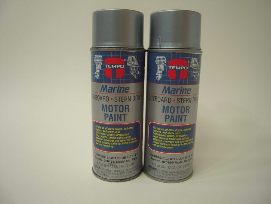 Tempo *QTY 2* 020454 Evinrude Light Blue Spray Paint/ Touch Up *1978-87 MOTORS*