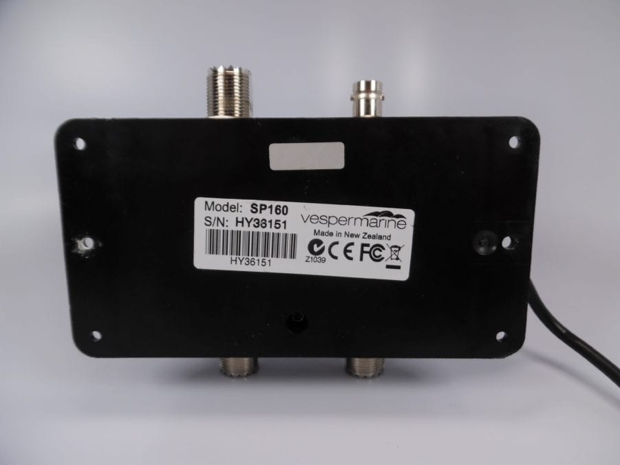 Vespermarine SP160 AIS/VHF/AM/FM Antenna Splitter Power On Test
