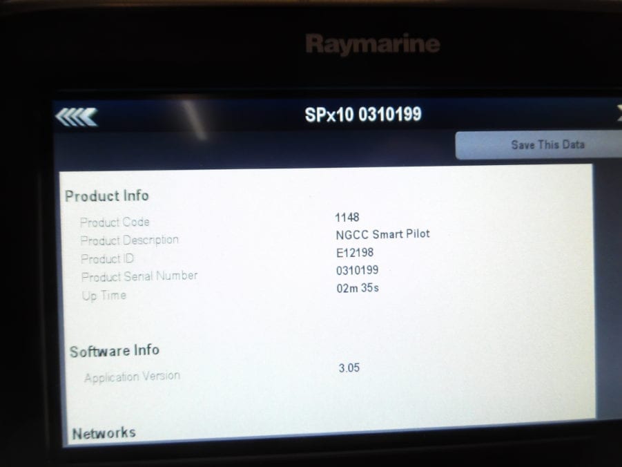 Raymarine Autopilot Computer E12198 X10 Smartpilot SPX10 X10 90