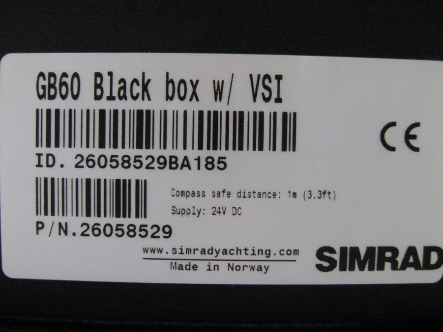 Simrad RB60 Black Box Marine Chartplotter Radar Nav Computer w/VSI - WORKING TESTED - Image 6