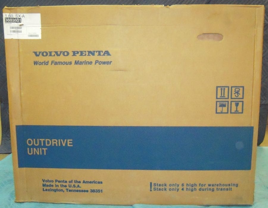 Volvo Penta SX-A 1.60 #3883601 Stern-drive Outdrive*COMPLETE*NEW-OLD STOCK*