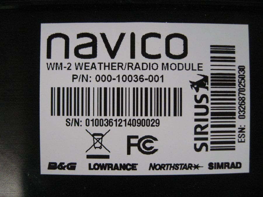 Simrad WM-2 Sirius Satellite Radio Marine Weather Module TESTED GOOD - Image 6