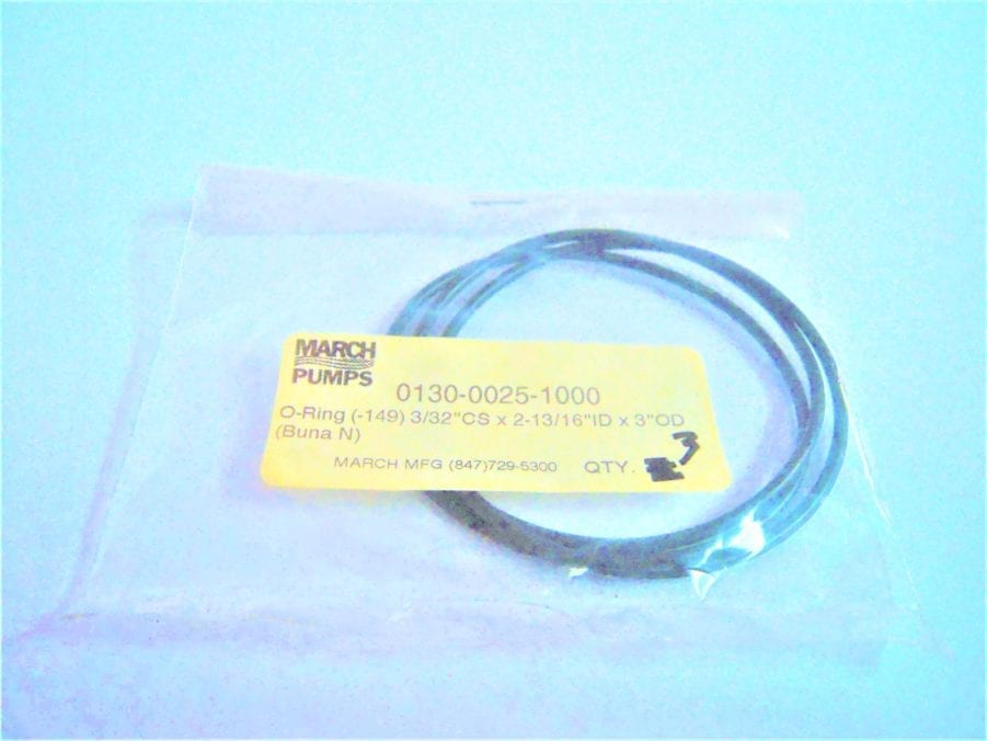 March 0130-0025-1000 Rear Bracket O-ring *FOR MARCH LC-3CP-MD PUMP*QTY 3*