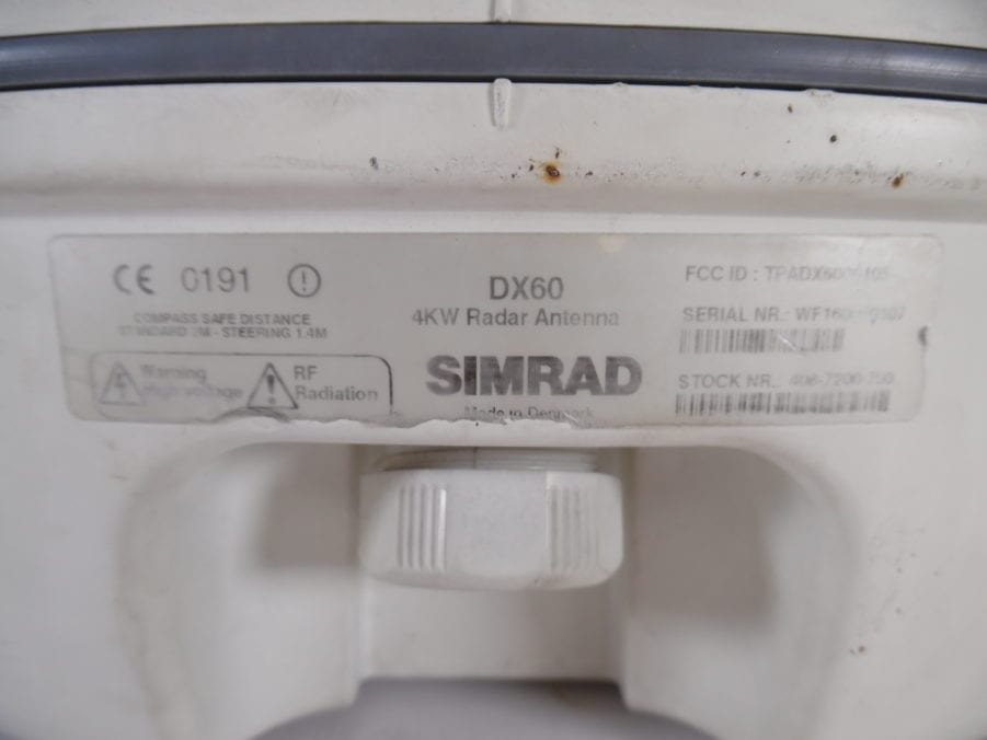 Simrad DX60 4kw Radar Dome FOR PARTS OR REPAIR AS IS NO RETURNS - Image 7
