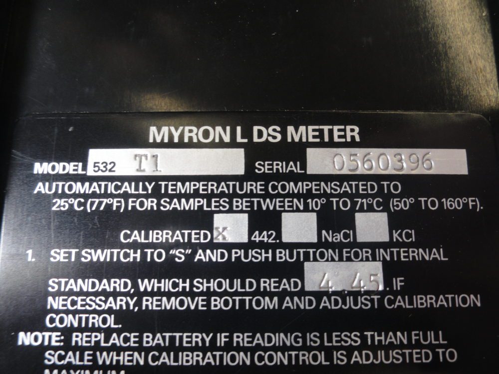 Myron L Company Model 532T1 DS Meter Free US Shipping Max Marine