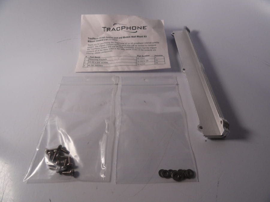 KVH 72-0369 TracePhone V7/V3 Control Unit and Modem Wall Mount Kit