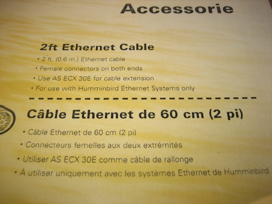 Humminbird AS EC 2E 2 Foot Ethernet Cable - 720073-1 - New in Package - Image 4