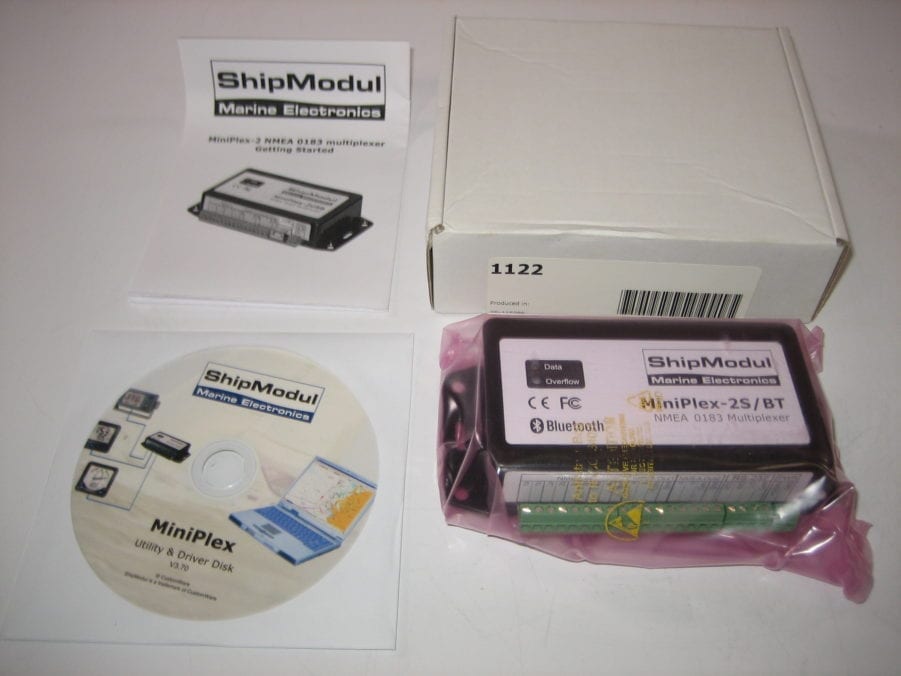 ShipModul 1122 MiniPlex-2S/BT NMEA 0183 Multiplexer w/Bluetooth - NEW OLD STOCK