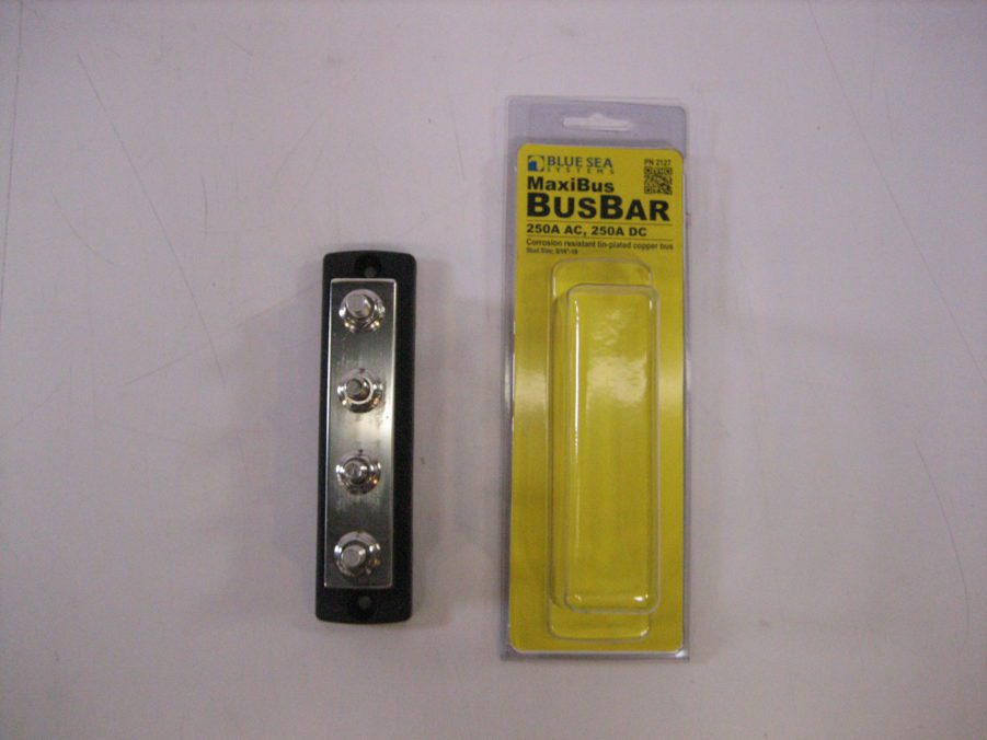 Blue Sea Maxibus 2127 Tin Plated Bus Bar 4 way 5/16"-18 Studs Marine Grade 250A