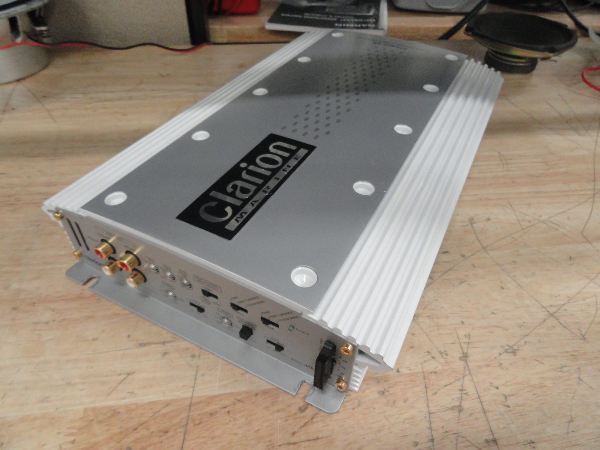 Clarion APX400.4M 2/3/4 Marine Channel Power Amplifier (Tested) Free