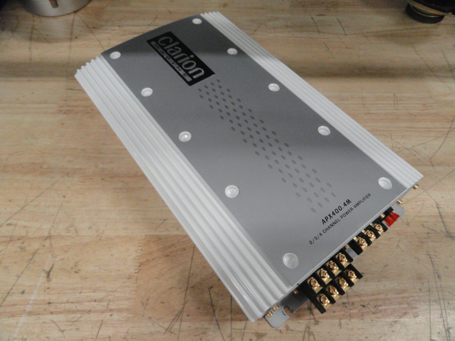 Clarion APX400.4M 2/3/4 Marine Channel Power Amplifier (Tested) Free