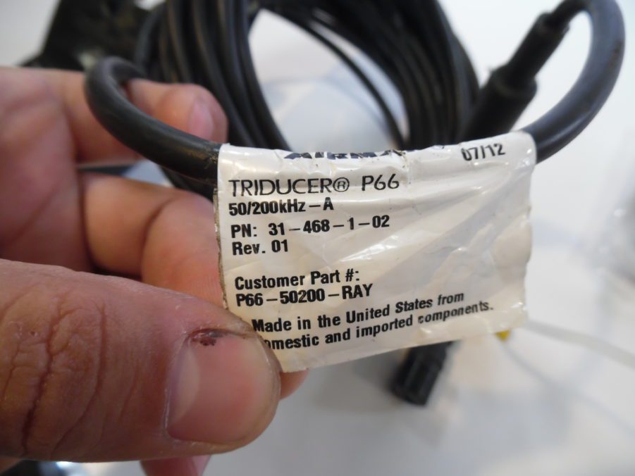 Raymarine P66 Triducer Transom Mount Transducer 50/200khz - E66054 - Good Cond. - Image 7