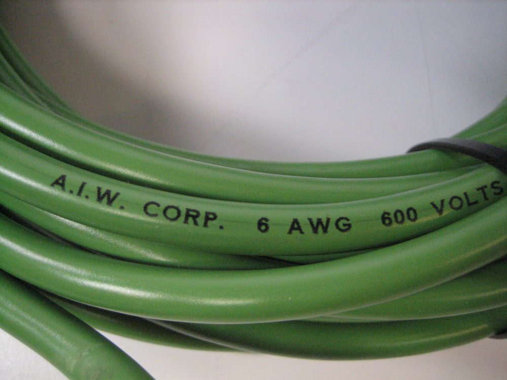 6 AWG Tinned Copper Marine Battery cable Boat Wire 50ft. Green Free