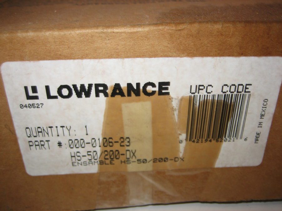 LEI Lowrance Eagle HS-50/200-DX Skimmer Transducer - New Old Stock w/Mount Kit - Image 10
