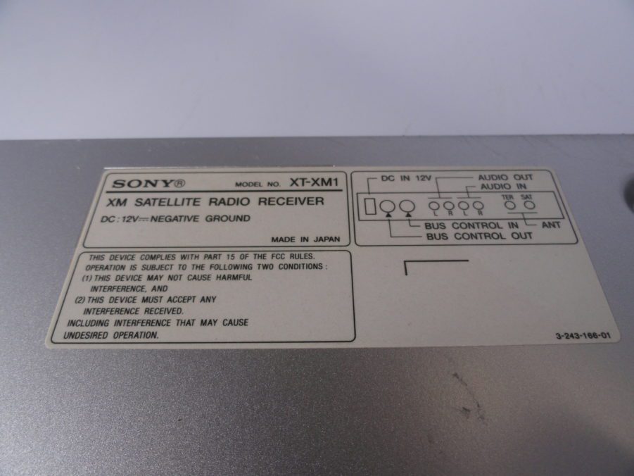 Sony XT-XM1 Satellite Radio Receiver for XM Radio - Image 8