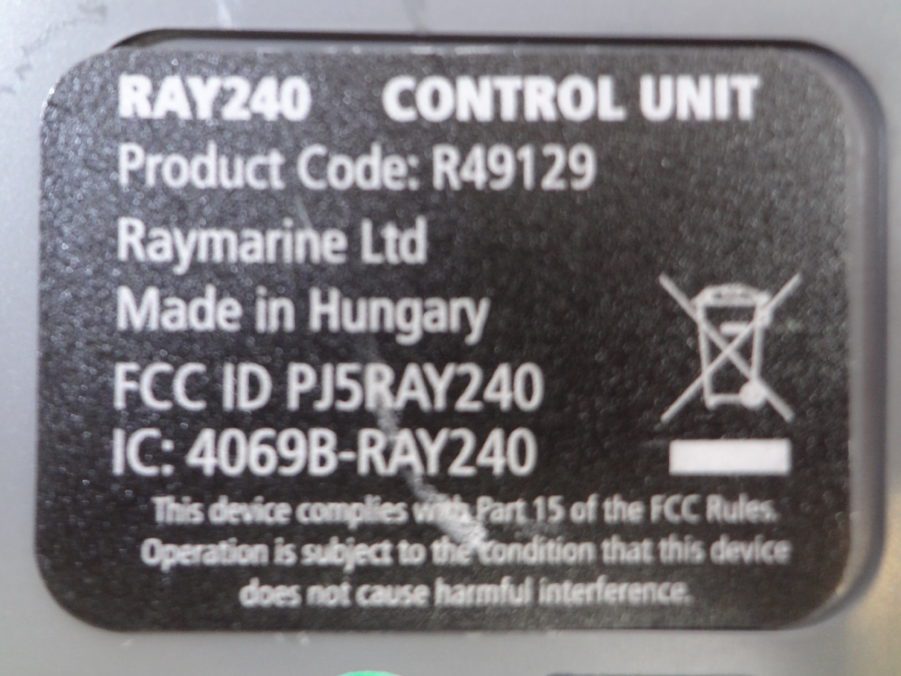 Raymarine RAY240 Two-Way Marine VHF/FM Radio Transceiver Unit R49129 Parts Lot - Image 12