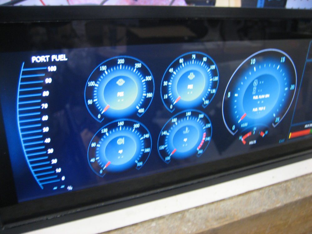 Runabout Engine Display Oceanic Systems / Offshore 4161 J1939 NMEA2000 Glass Dual Multi Engine ...