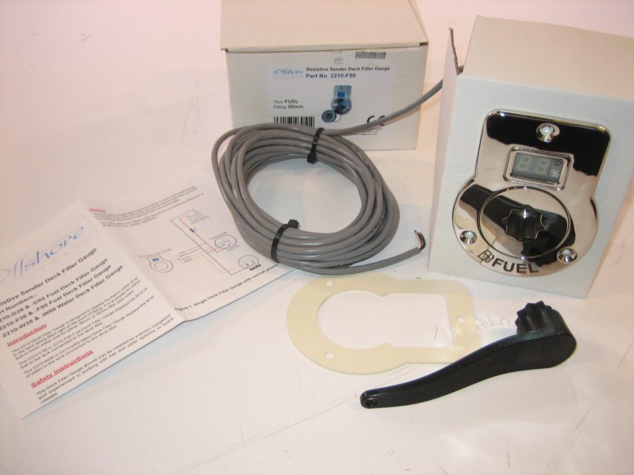 Oceanic Systems/Offshore Resistive Sender 2210-F50mm 2" Fuel Deck Filler Gauge