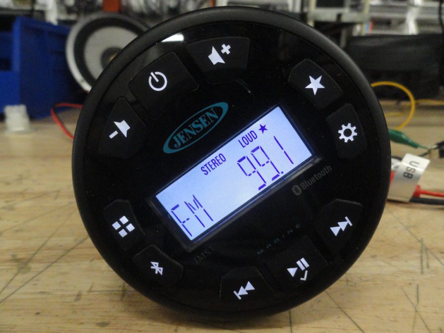 Jensen JMS3 AM/FM/USB/BT 3.5" Waterproof 160W Marine Stereo - Image 2