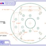 Edson Vision Series NEW 6860 68600 Mounting Plate KVH Intellian Sea Tel 15" 12" - Image 2