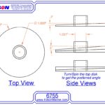 Edson Vision Series 6755 67550 Starboard Adjustable Wedge Insert f/Use w/ Towers - Image 2