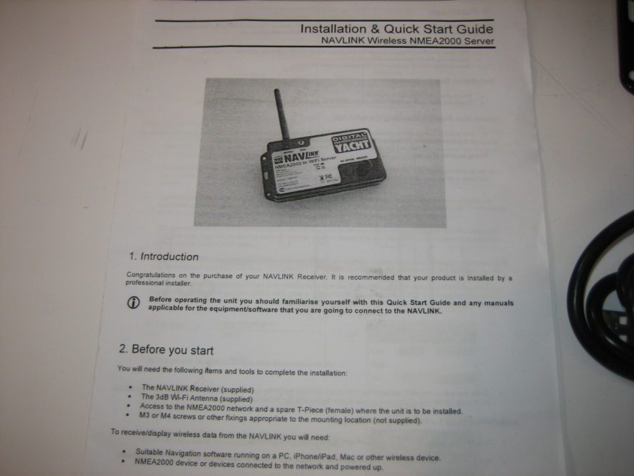 Digital Yacht Navlink+ NMEA2000 to Wifi Server w/USB Interface *NEW OLD STOCK* - Image 3