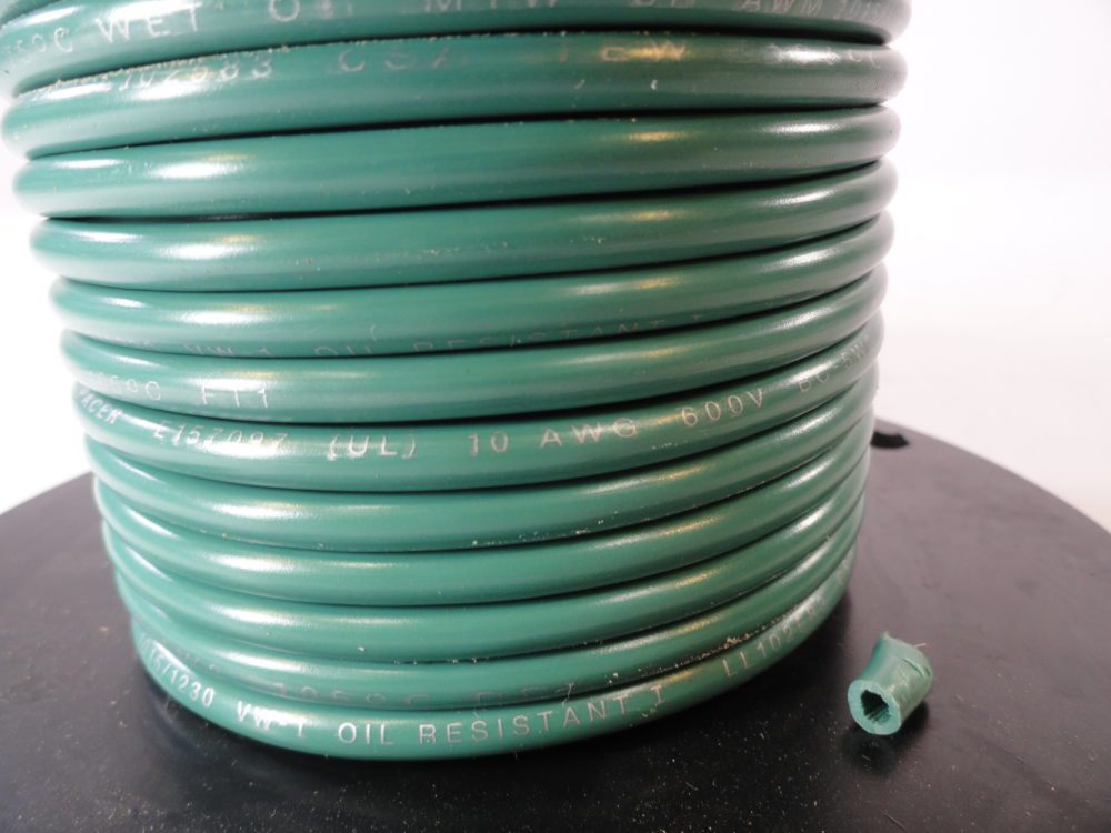 10 AWG Green Tinned Copper Marine Battery Cable Boat Wire 70ft. Spool