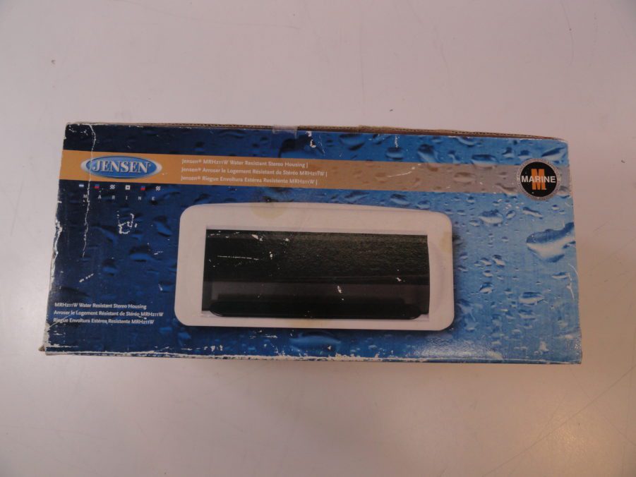 Jensen MRH211W Marine Single DIN Stereo Housing Cover - White - Water Resistant - Image 8