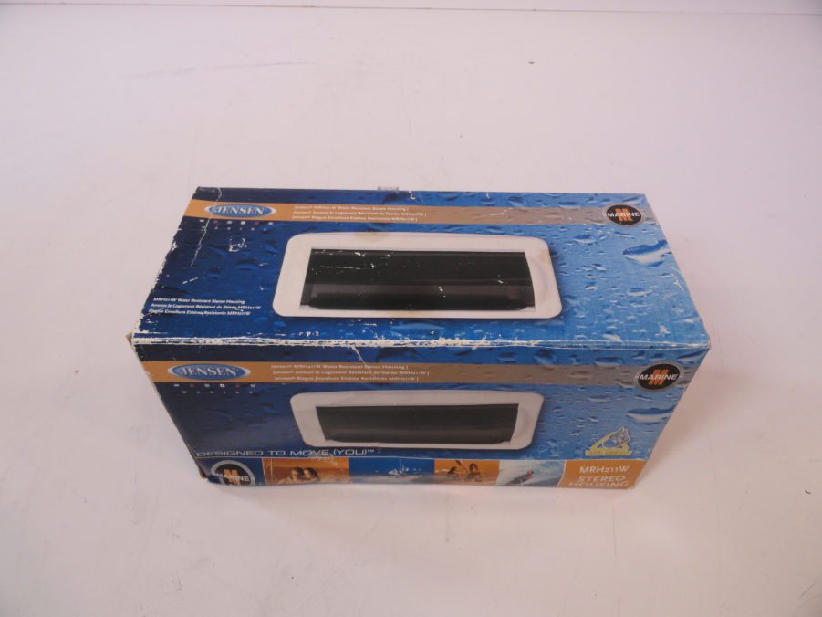 Jensen MRH211W Marine Single DIN Stereo Housing Cover - White - Water Resistant - Image 6