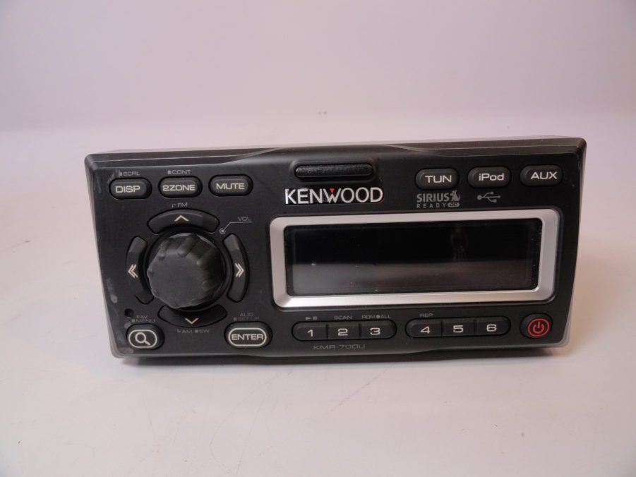 Kenwood KMR-700U Marine AM/FM/XM Radio Media Receiver w Hideaway Unit and Remote - Image 2