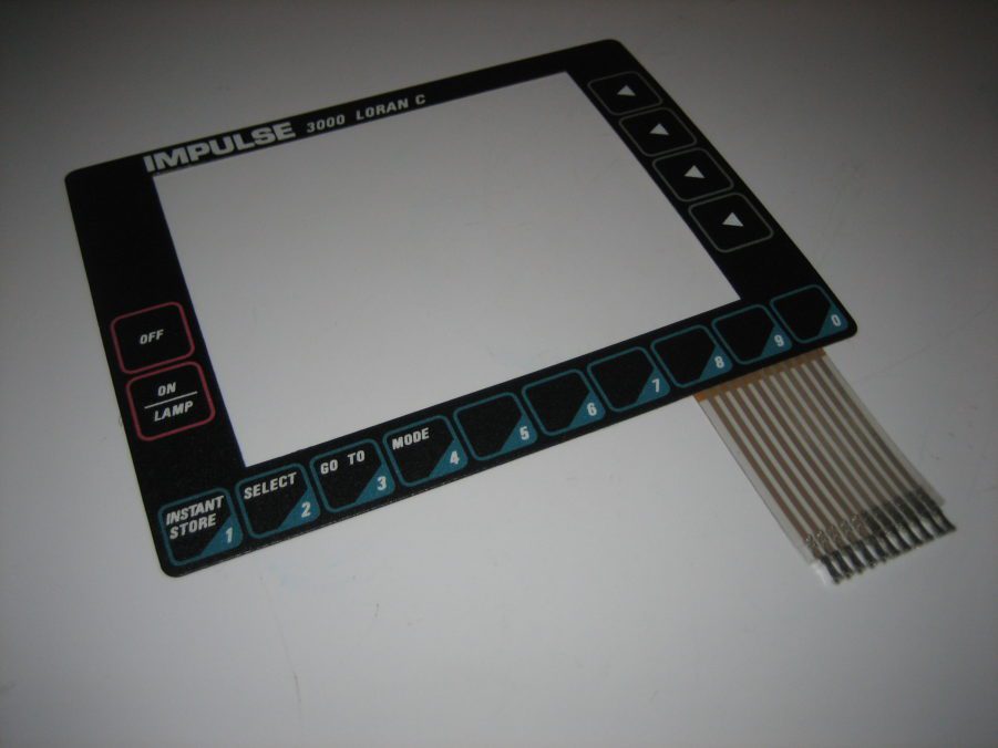 Impulse *NEW* 3000 Loran C Front Vinyl Keyboard Keypad Overlay Button