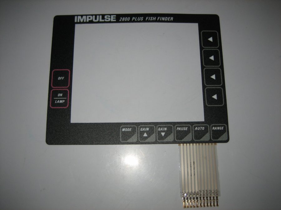 Impulse *NEW* 2800 + Plus Fish Finder Front Vinyl Keyboard Keypad Overlay Button