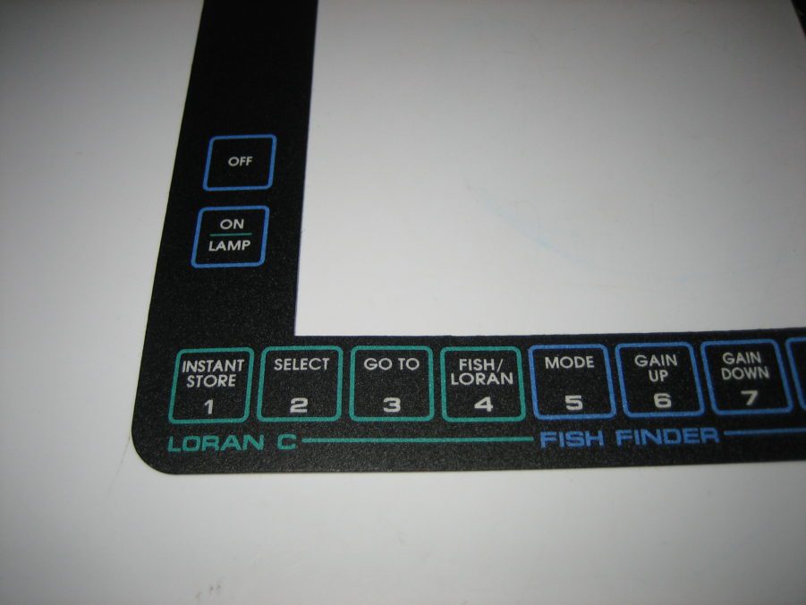Impulse *NEW* 2831 Loran/Depthfinder Front Vinyl Keyboard Keypad Overlay Buttons - Image 4