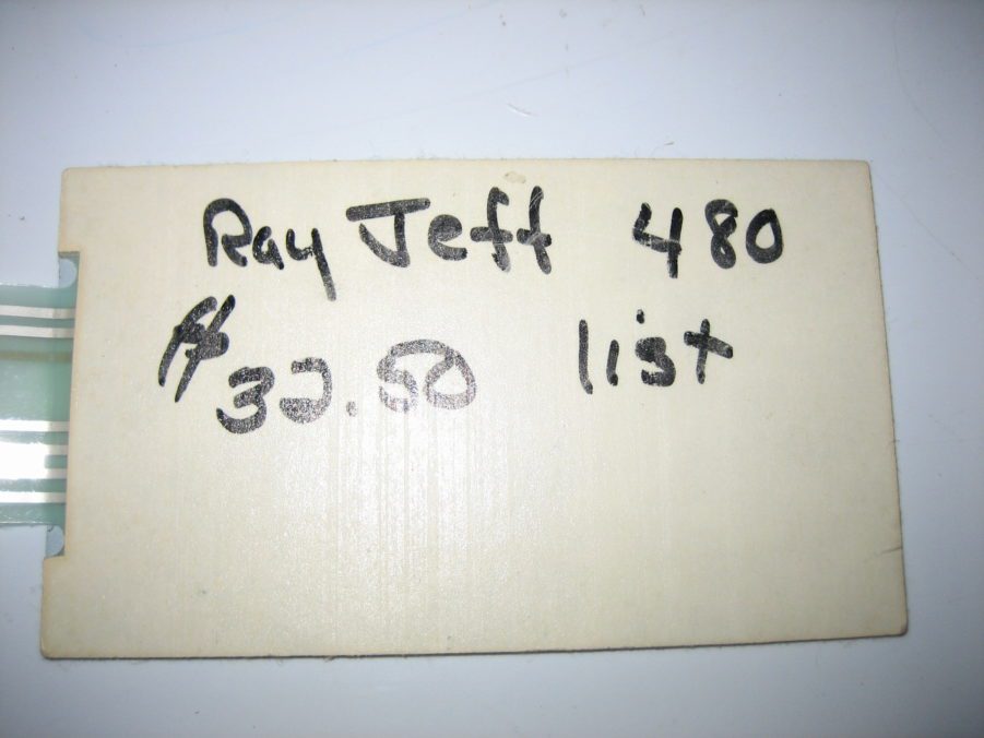 Ray Jefferson Telescan 480 Front Vinyl Keyboard Keypad Overlay Buttons Fascia - Image 5