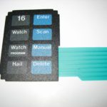 Regency Polaris VHF Hailer Front Vinyl Keyboard Keypad Overlay Fascia Buttons - Image 2