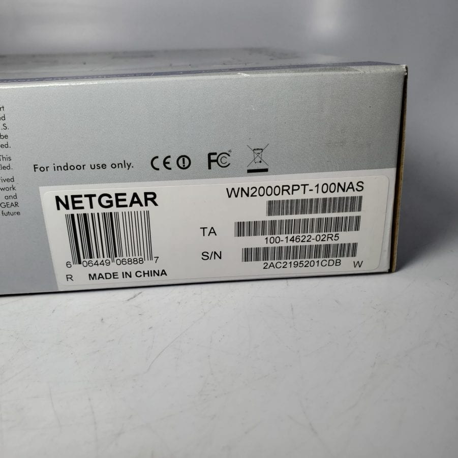 Netgear WN2000RPT - Universal WiFi Range Extender 4 Port Adapter - NEW - Image 2