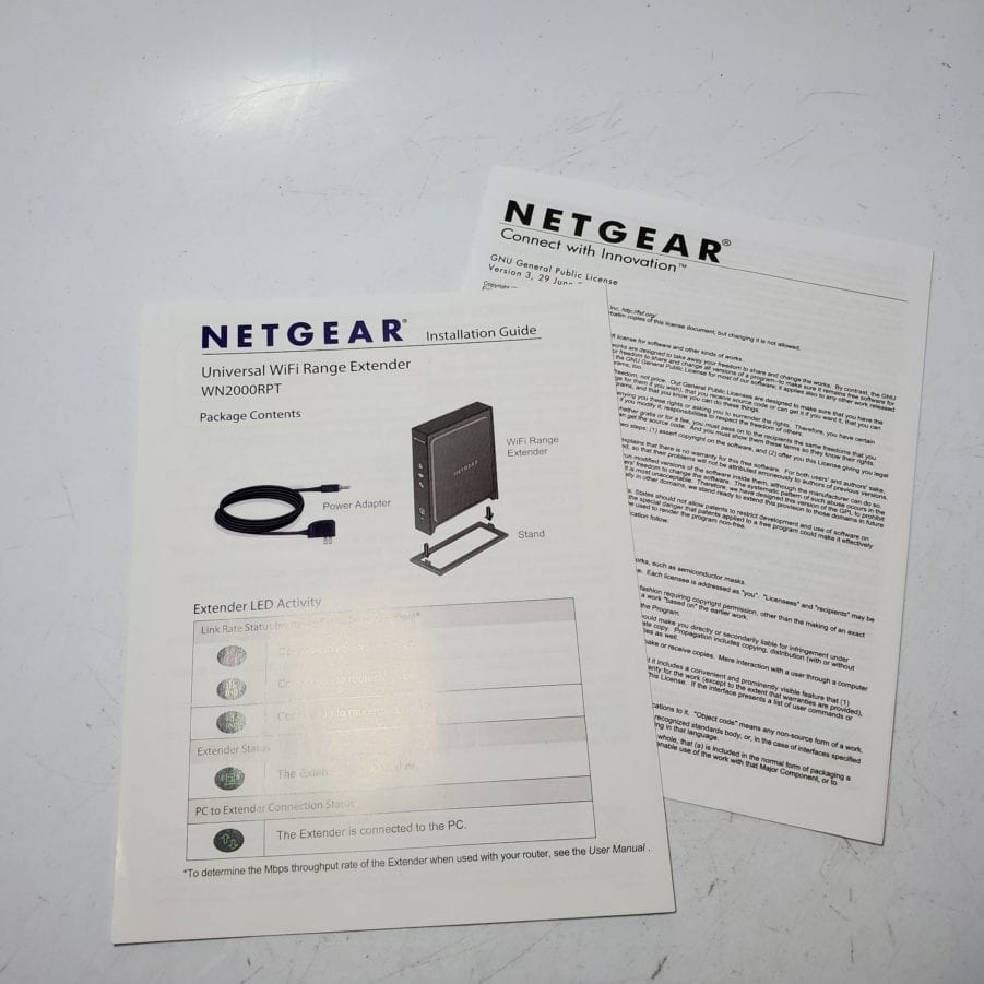 Netgear WN2000RPT - Universal WiFi Range Extender 4 Port Adapter - NEW - Image 10