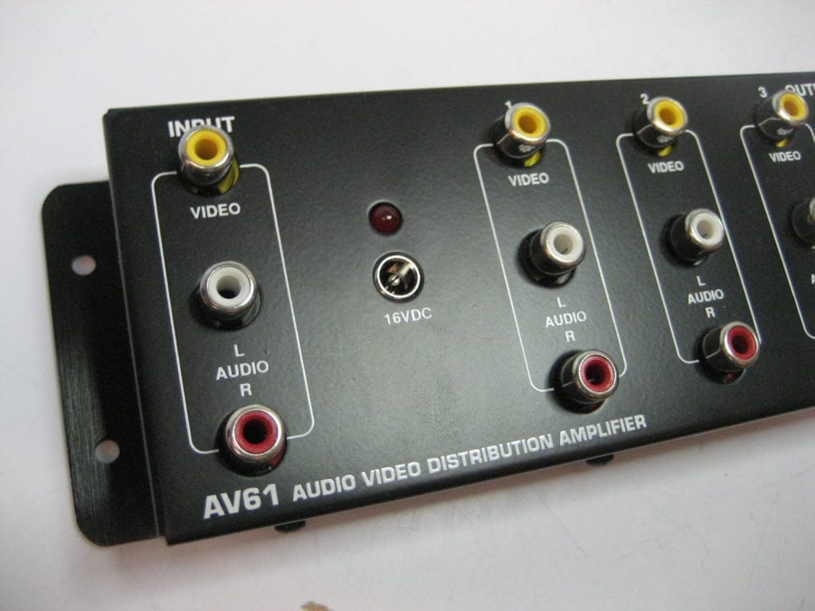 Xantech AV61 Audio/Video 6Way Distribution Amplifier with Power