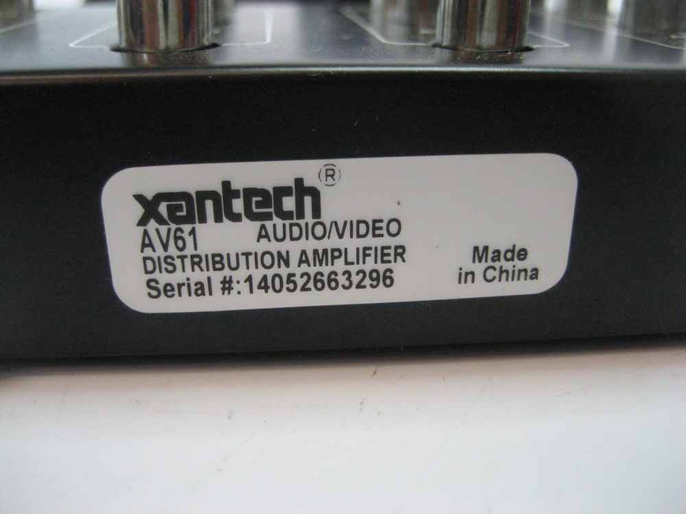 Xantech AV61 Audio/Video 6Way Distribution Amplifier with Power