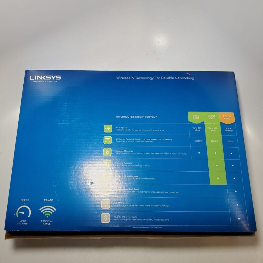 Linksys E1200-NP N300 - 300 Mbps Wireless Wifi Router w/ WPS - Open Box - Image 4