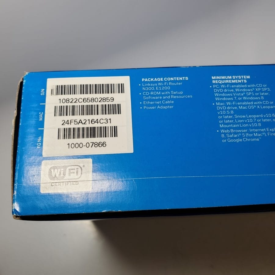 Linksys E1200-NP N300 - 300 Mbps Wireless Wifi Router w/ WPS - Open Box - Image 2