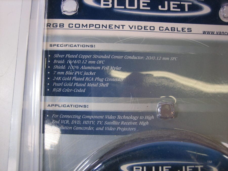 Vanco - Blue jet - HTDV312 - RGB Composite Video Cable - New - Image 6
