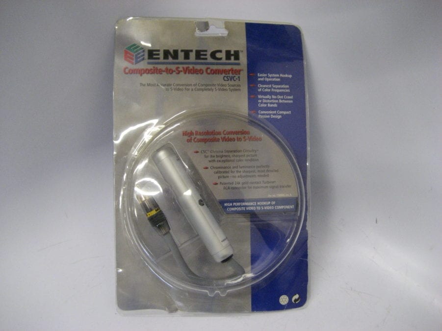 Monster / Entech CSVC-1 Composite to S-Video High Resolution Converter