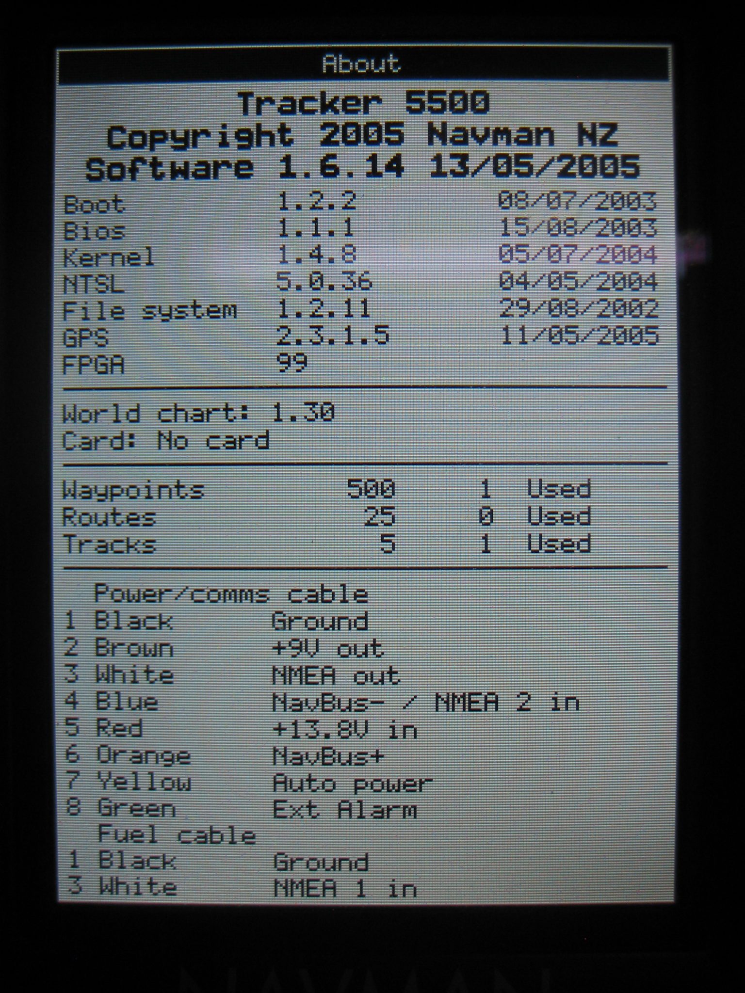 Navman Tracker 5500i Head Unit - NO GPS Fix - PARTS REPAIR - Max Marine ...