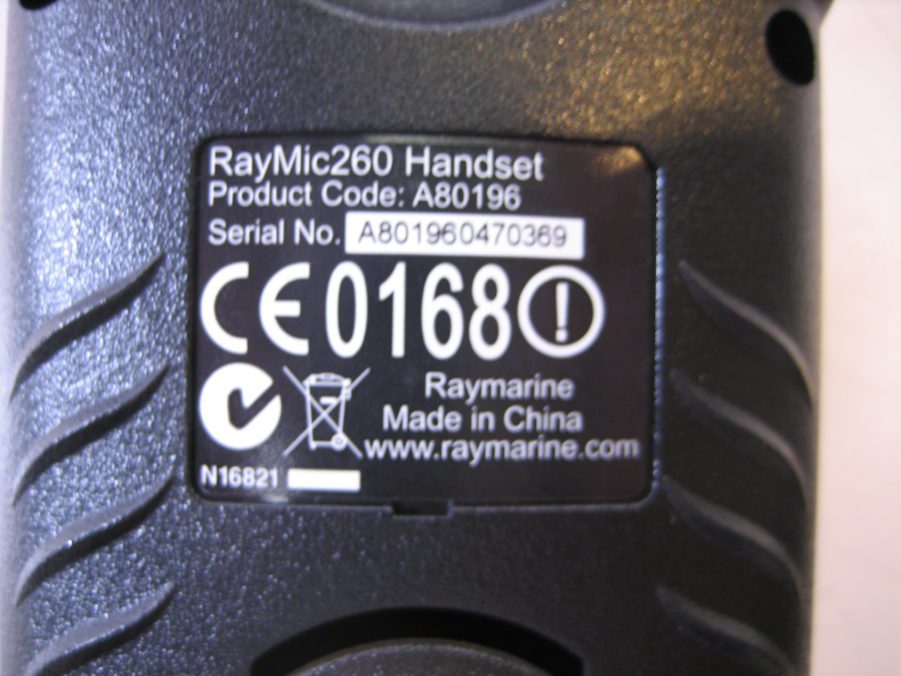 Raymarine RayMic260 VHF Marine Radio Handset 260 A80196 (NEW) - Image 3