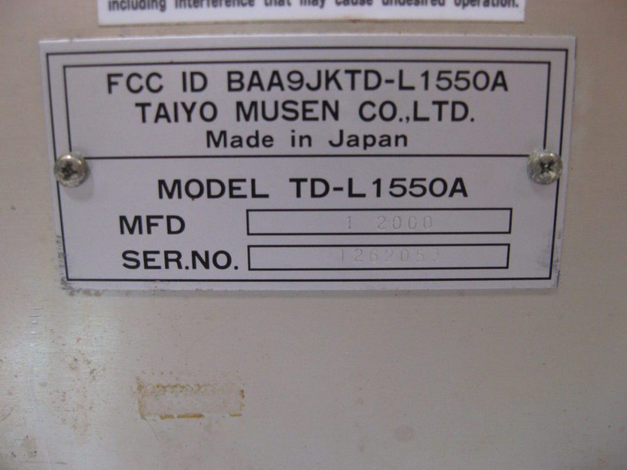 Simrad/Taiyo ADF Automatic Direction Finder HEAD UNIT TD-L1550A Parts Only - Image 9