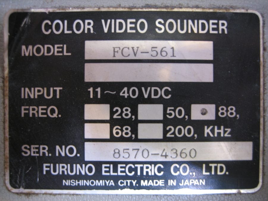 Furuno FCV-561 88kHz (Parts Or Repair) - Image 7