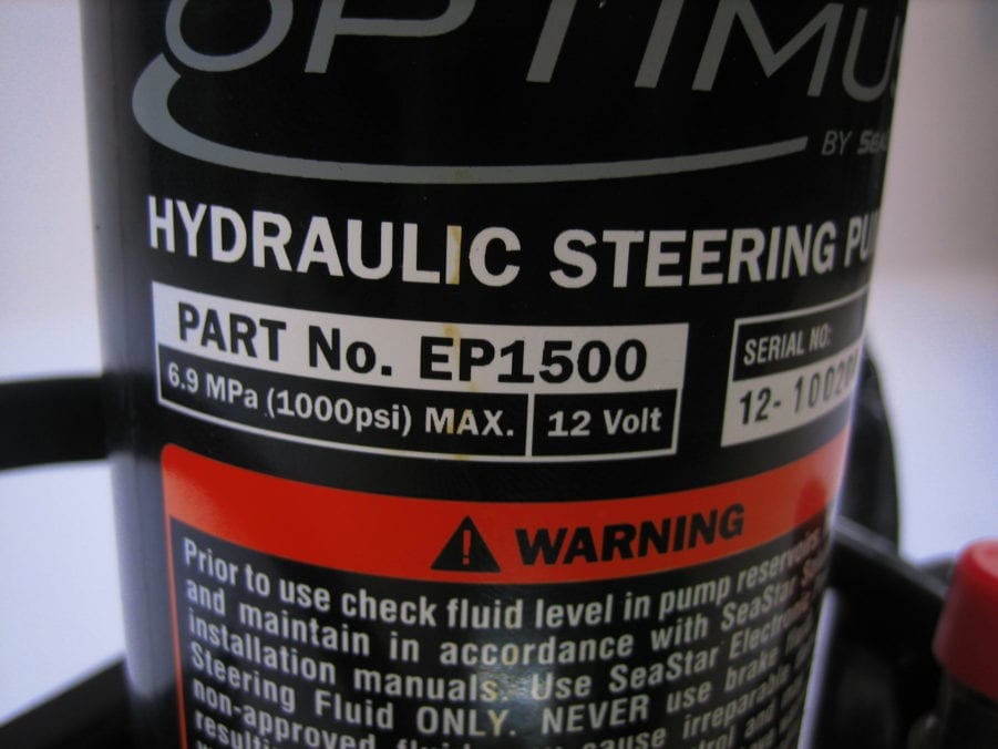 Seastar EP1500 Optimus Power Steering Pump - For Parts - Image 7