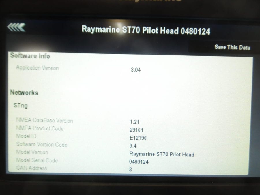 Raymarine ST70 Autopilot Control Head Display Tested Good - E12196 w/90 DAY WARR - Image 8